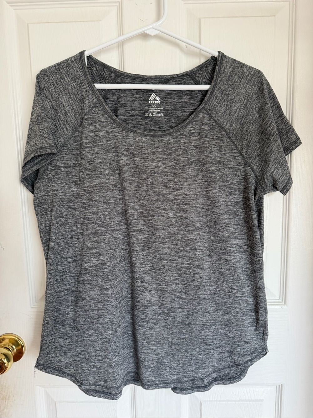 RBX Women's Heather Gray Short Sleeve Performance Tee